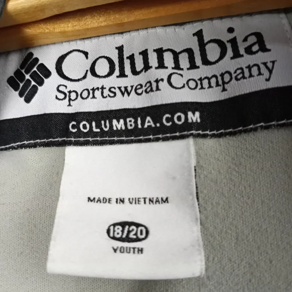 COLUMBIA Youth Hooded Windbreaker Size 18/20  Gorpcore Utility Spring Fall